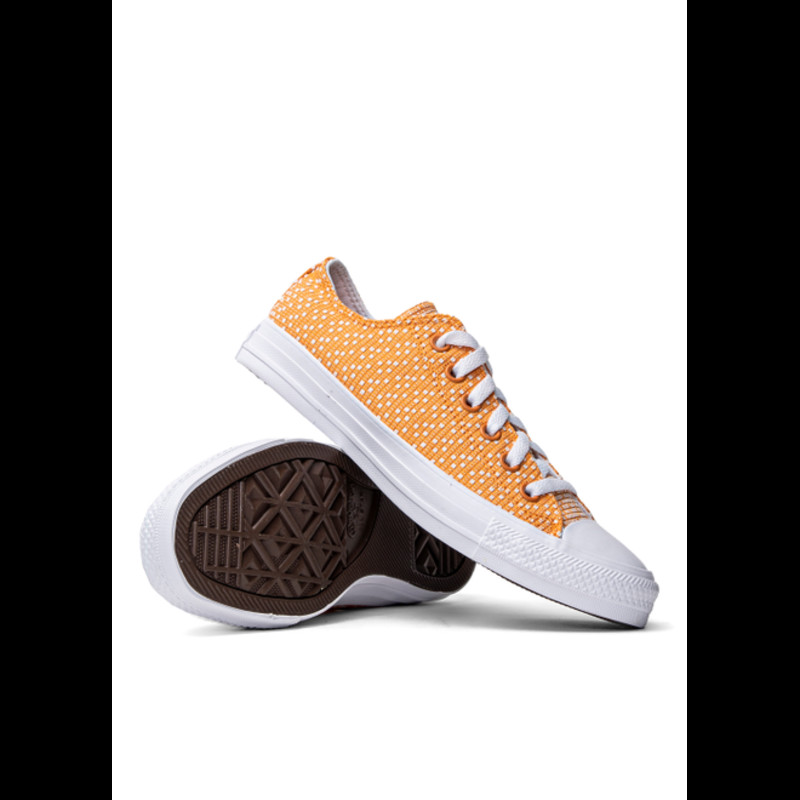 Light hot sale orange converse