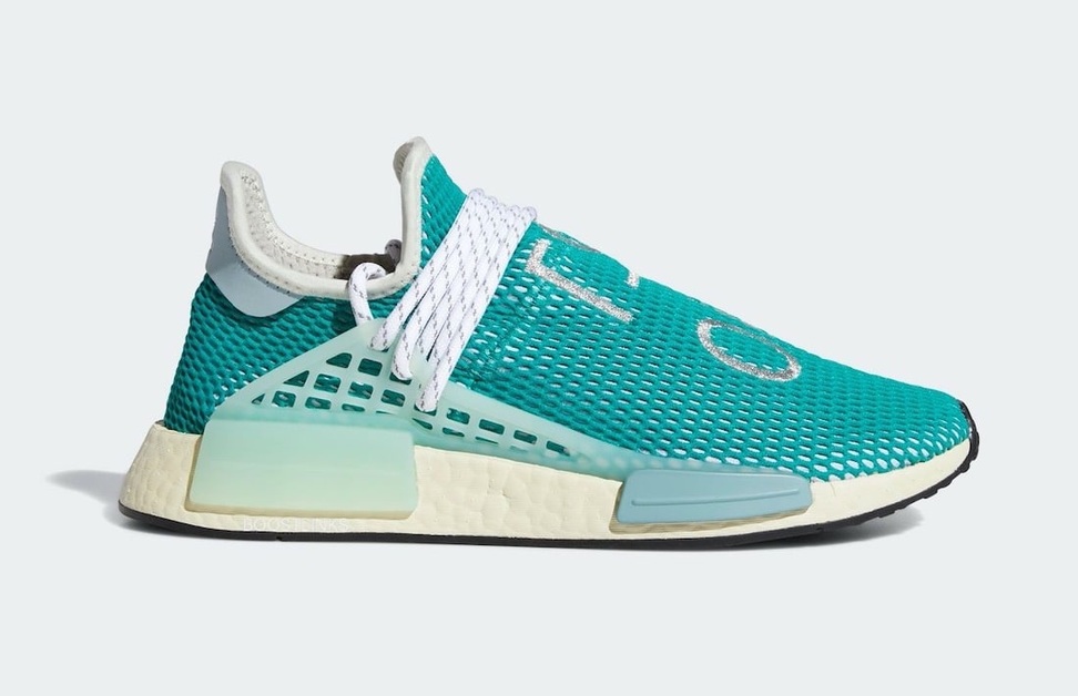 Soon the Pharrell x adidas NMD Hu "Dash Green" Will Be Released