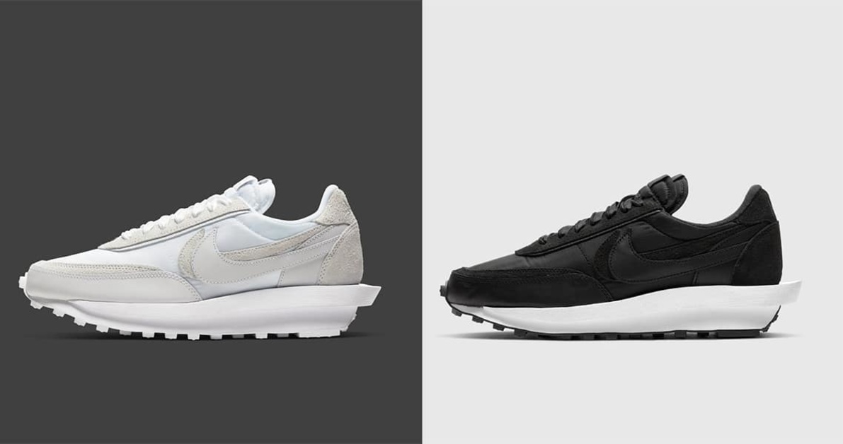 Two sacai x Nike LDV Waffle Nylon Models in "Black" and "White" to be Released Soon