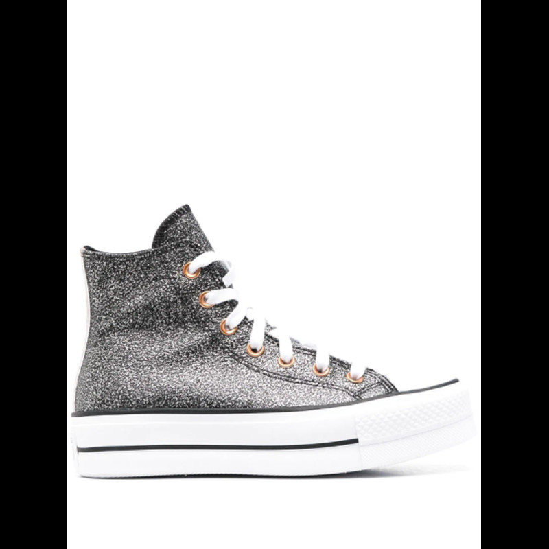 CONVERSE Chuck Taylor All Star Lift Platform Metallic Glitter Black