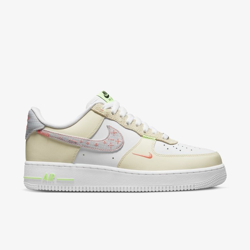 Nike Air Force 1 Neon Stitching Tan | FB1852-111