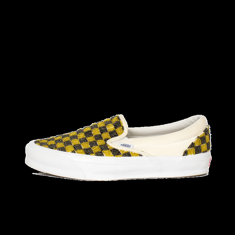 Кеды vans 3 35 размер x Vans Classic Slip-on LX 'Caution' | OBD-0011YELLOW