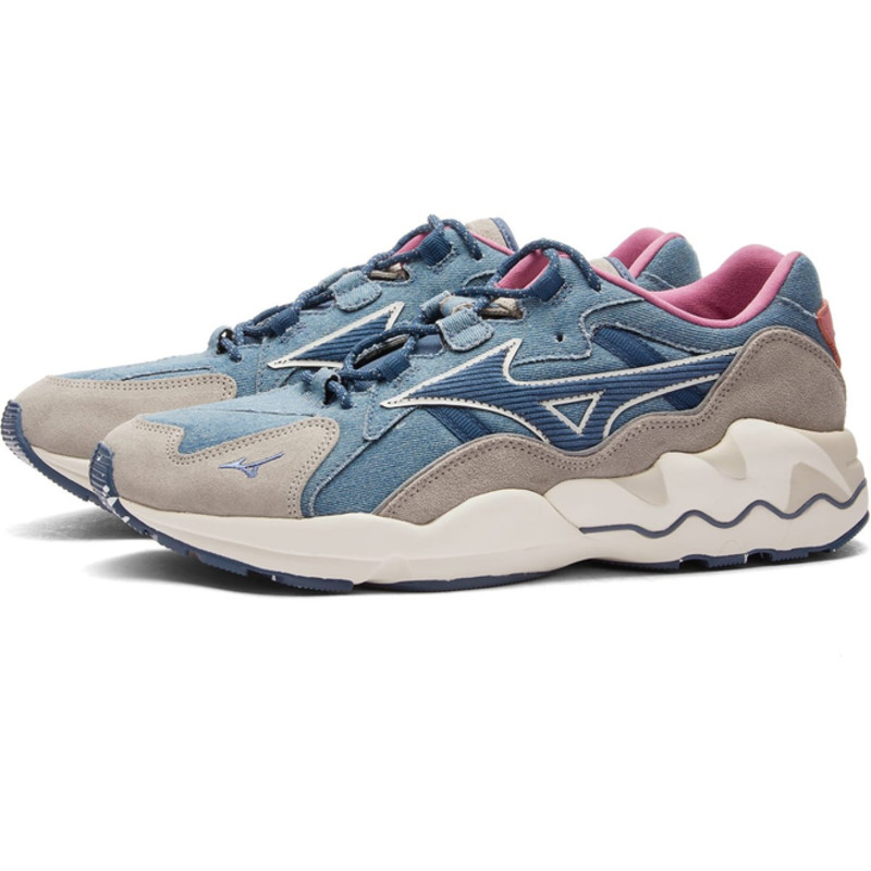 Mizuno Men's Wave Rider 1 'Nikkapokka' Vtage Indigo | D1GA2380-01