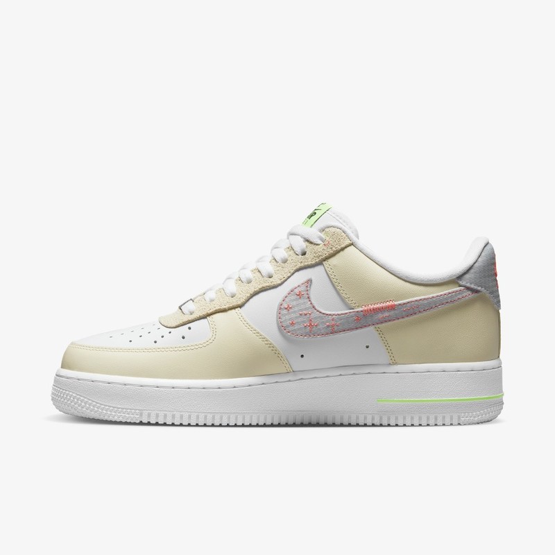 Nike Air Force 1 Neon Stitching Tan | FB1852-111