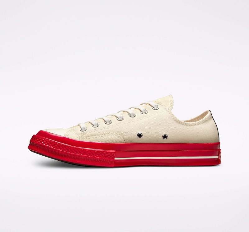 Comme Des Garcons PLAY x Converse Chuck 70 Low Pristine | A01796C