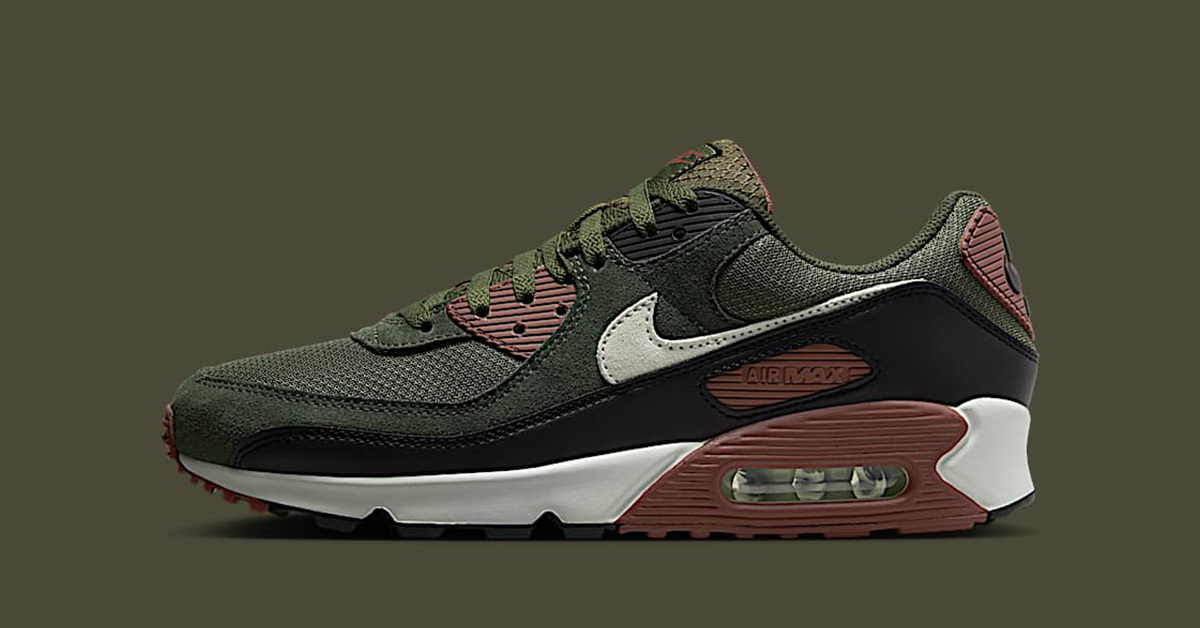 Green flavour meets brown bite: The Nike Air Max 90 with a beef-and-broccoli look