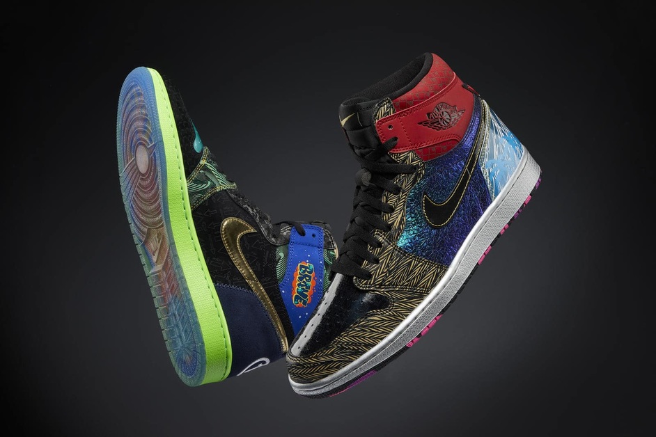 Neuer Air Jordan 1 High „What The” zelebriert 14 Designs aus Nike's Air Jordan Doernbecher-Editionen