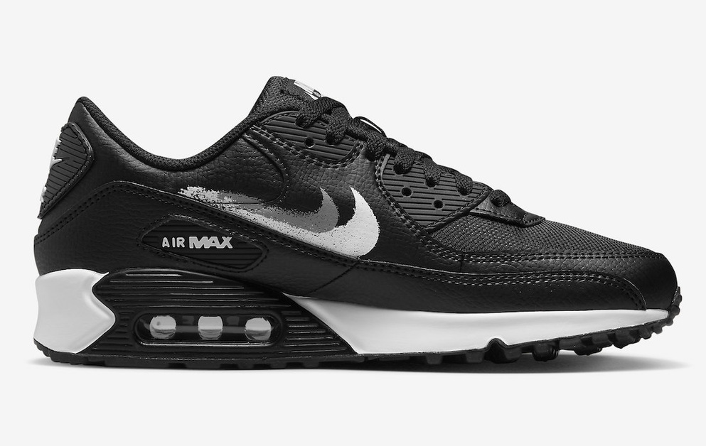 Spray Swooshes auf dem Nike Air Max 90