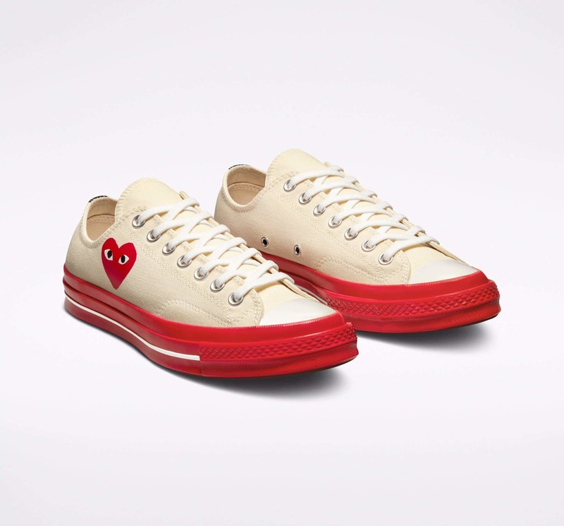 Comme Des Garcons PLAY x Converse Chuck 70 Low Pristine | A01796C