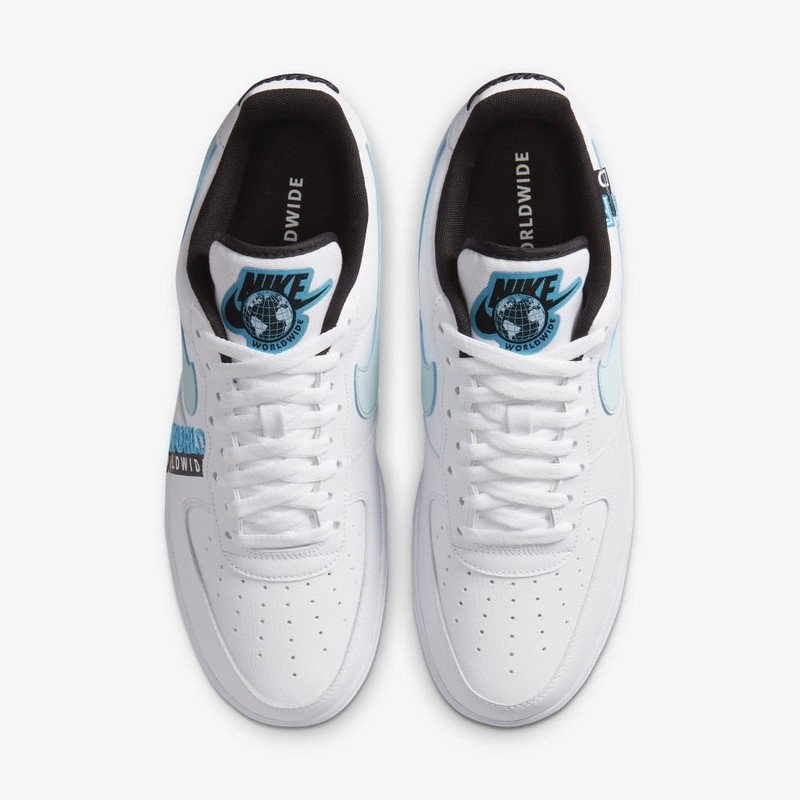 Nike Force 1 LV8 SE Worldwide Pack White/Black-Blue Fury - CN8539-100