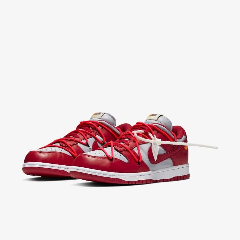 Off-White x Nike Dunk Low University Red | CT0856-600