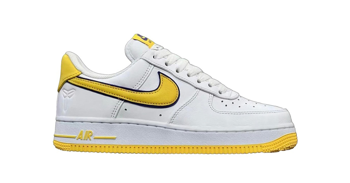 A Tribute to the Basketball Giant in the Colours of the Lakers: Nike Air Force 1 "Kobe Bryant"