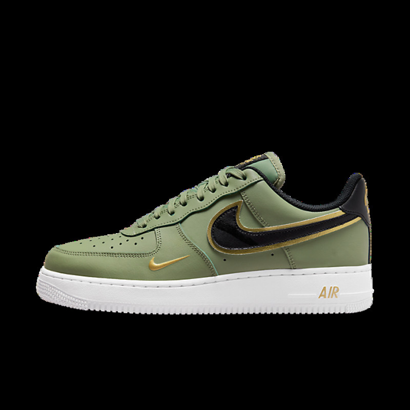 Buy Nike Air Force 1 Low '07 LV8 Double Swoosh Olive Gold Black DA8481-300