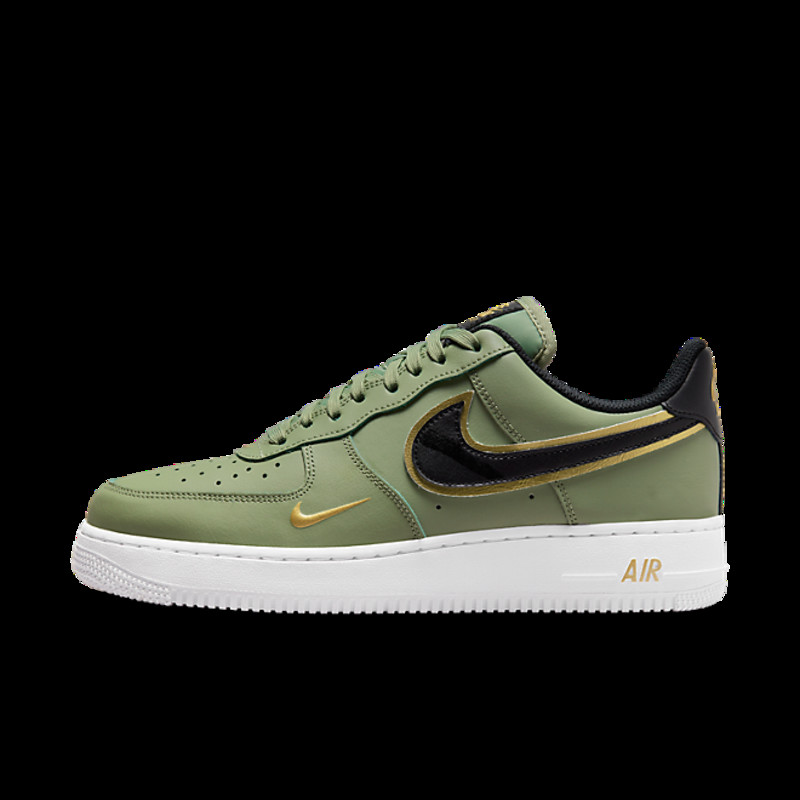 Nike airforce 1 low 07 double swoosh olive/green