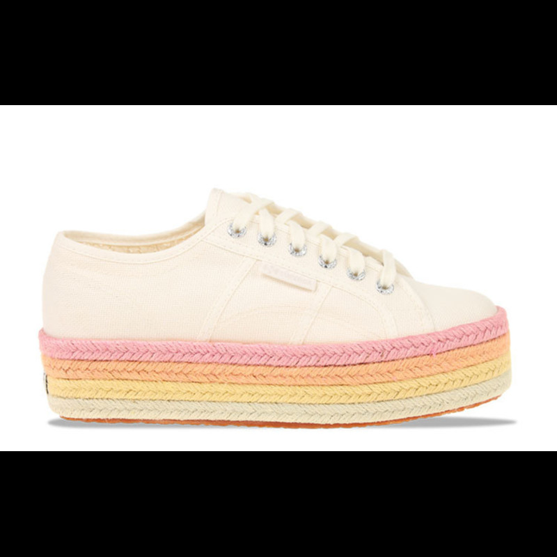 Superga 2790 Multicolor Rope Wit/Roze Dames | S3114CW-AEX