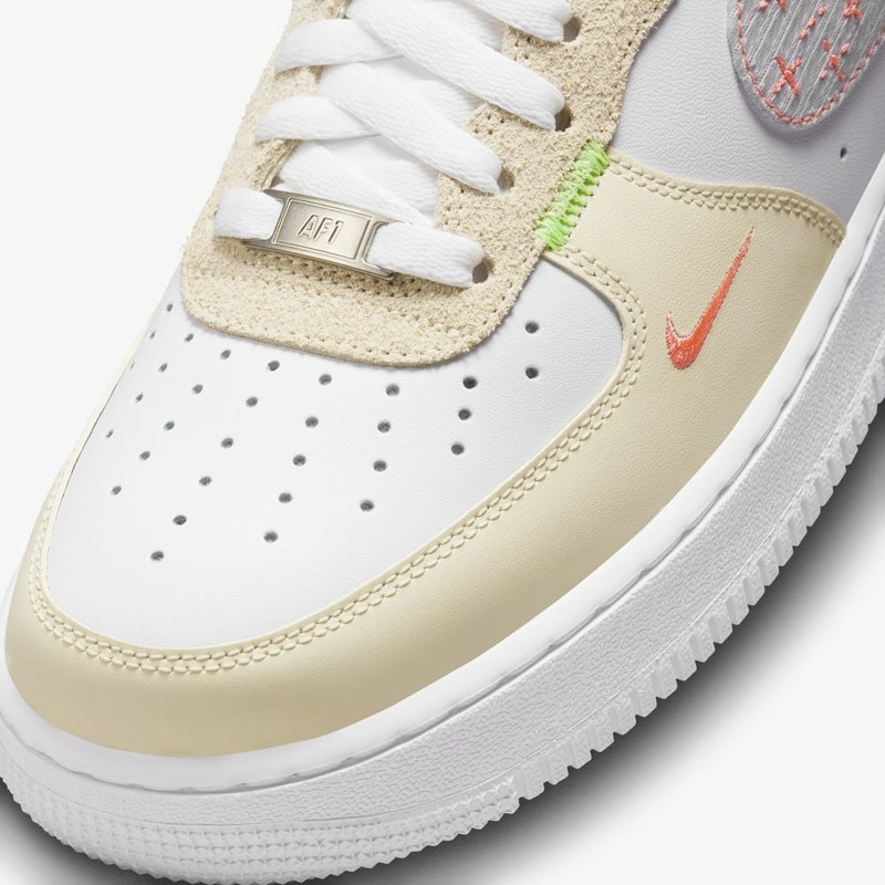 Nike Air Force 1 Neon Stitching Tan | FB1852-111