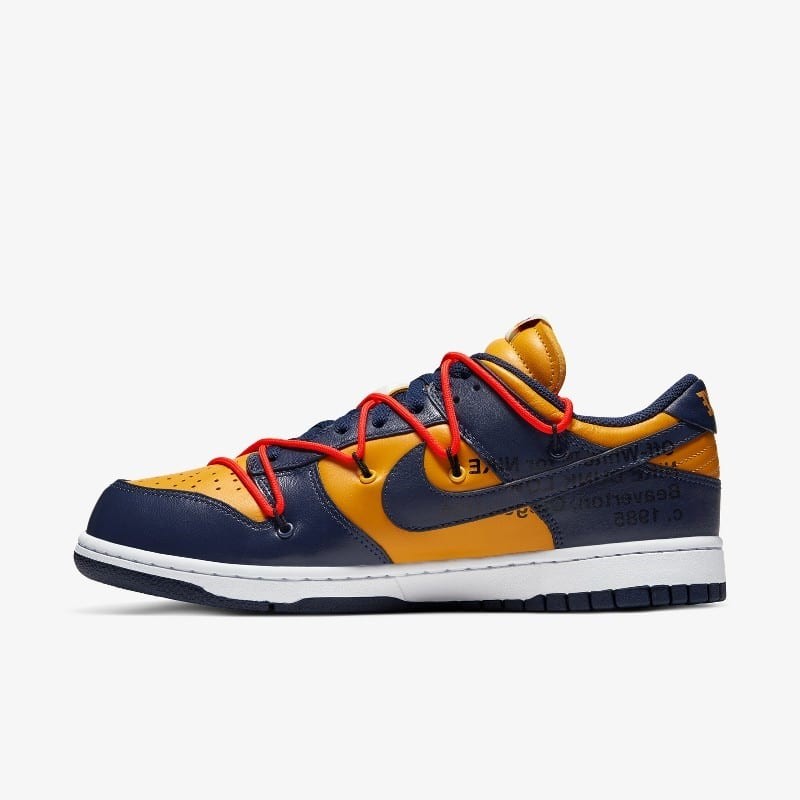 Off-White x Nike Dunk Low Navy | CT0856-700