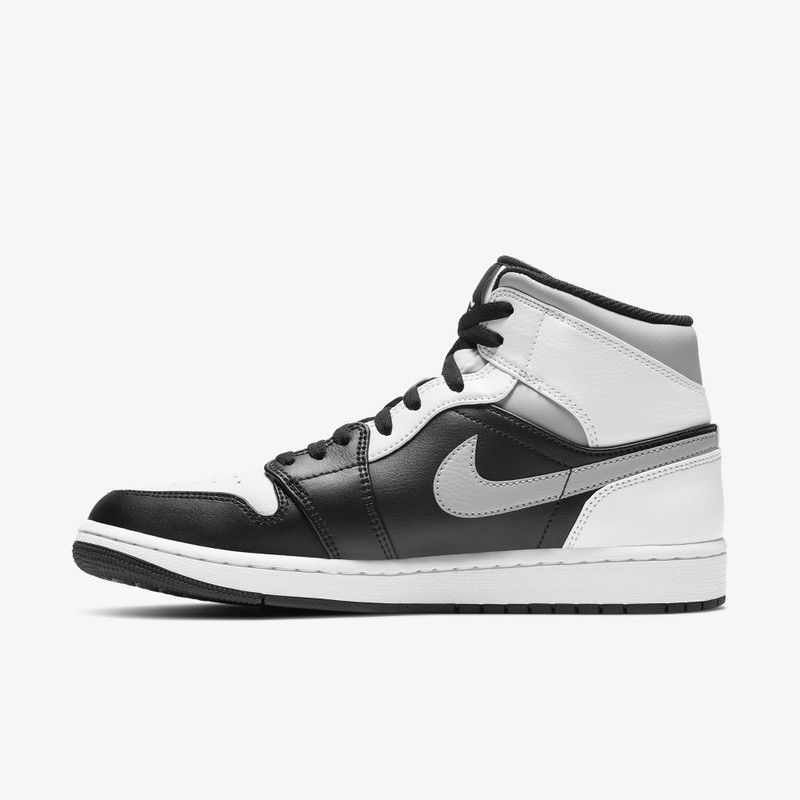 Air Jordan 1 Mid Black/Grey/White | 554724-073