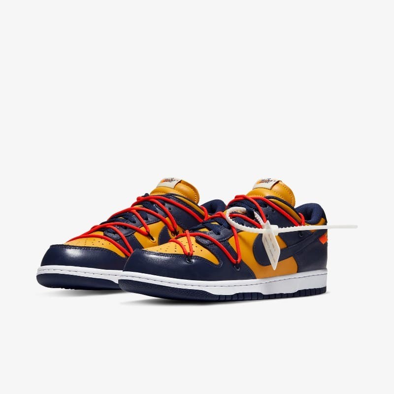 Off-White x Nike Dunk Low Navy | CT0856-700