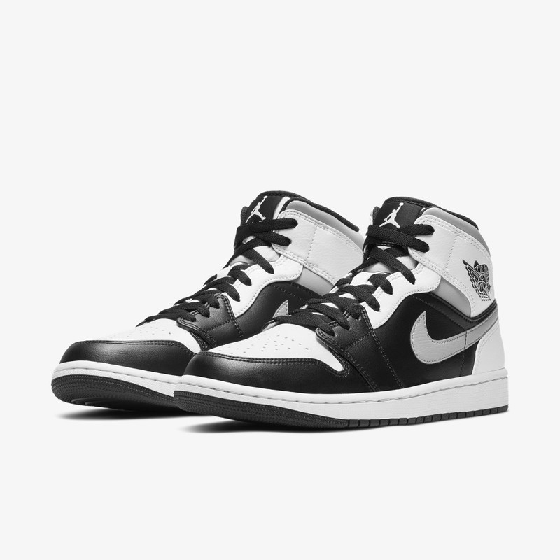 Air Jordan 1 Mid Black/Grey/White | 554724-073