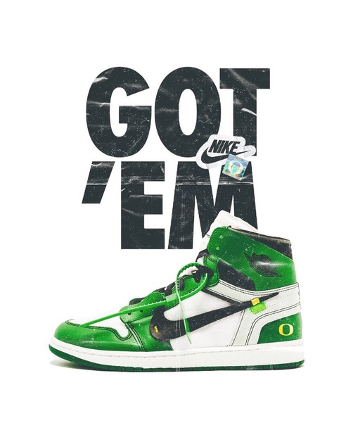 Oregon Ducks zeigen einen Off-White x Air Jordan 1 zum Signing Day 2020