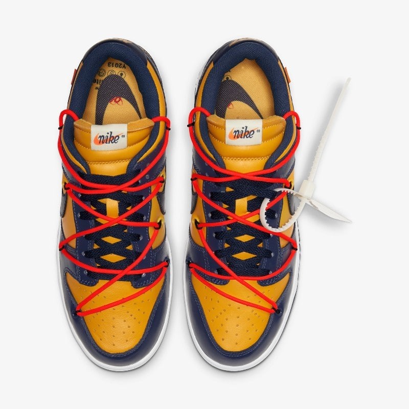 Off-White x Nike Dunk Low Navy | CT0856-700