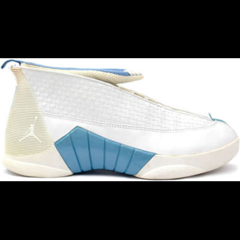 Jordan 15 shop white and blue