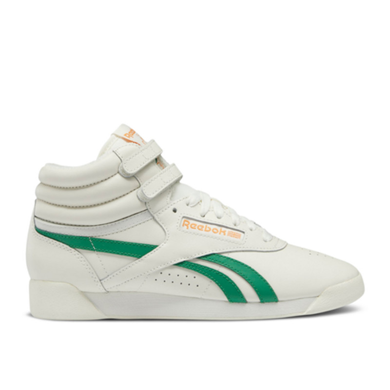 Reebok freestyle store hi green stripe