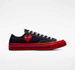 Comme Des Garcons PLAY x Converse Chuck 70 Low Black | A01795C