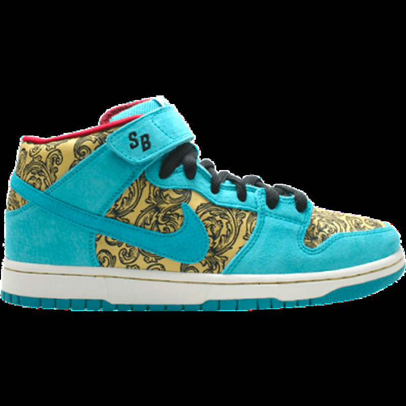 Nike sb dunk mid hot sale peacock