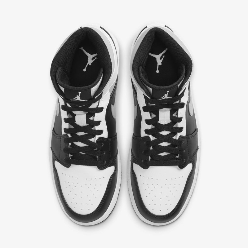 Air Jordan 1 Mid Black/Grey/White | 554724-073