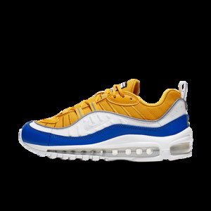 Womens Nike Air Max 98 SE 'Yellow Royal' White/Yellow/Royal WMNS | AT6640-700