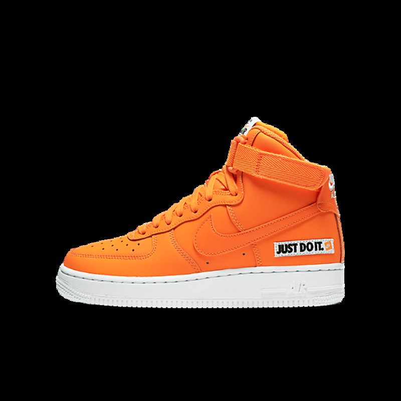 Air force 1 just do it orange outlet high