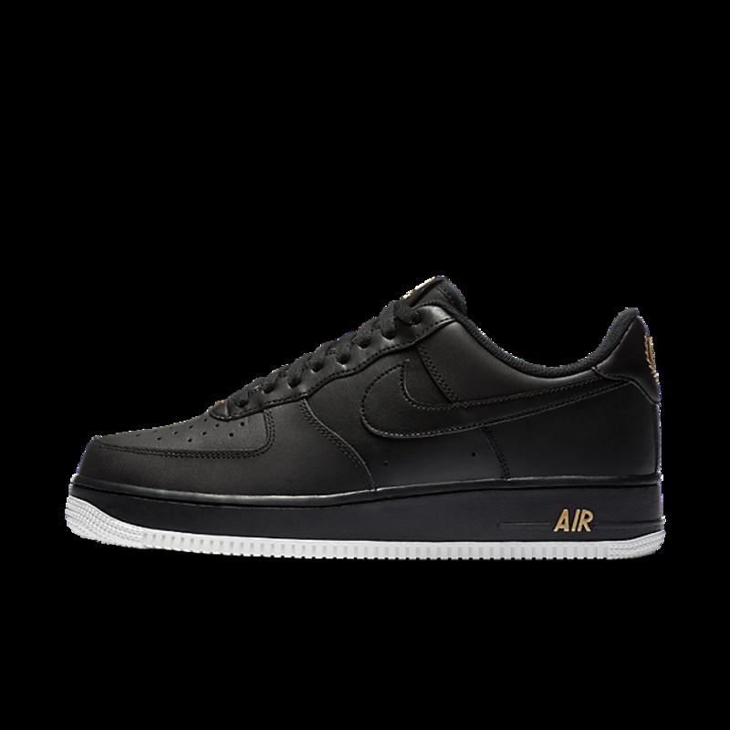 Nike Air Force 1 '07 Black/Summit White-Metallic Gold - AA4083-014