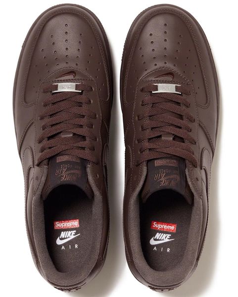 Finally, the Supreme x Nike Air Force 1 Baroque Brown Is Dropping This  Week