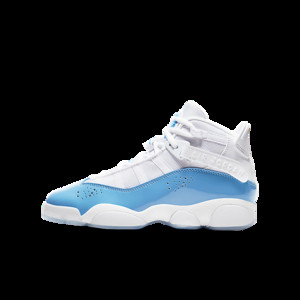 Kids Nike Jordan 6 Rings GS 'UNC' White/Valor Blue/Ice/White Big Kids Basketball | CW7038-100