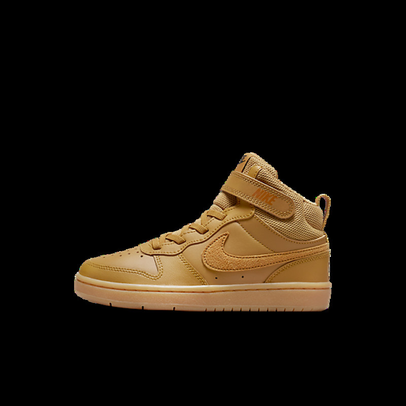 Nike Court Borough Mid 2 Wheat Black Gum Light Brown (GS) | CD7783-701