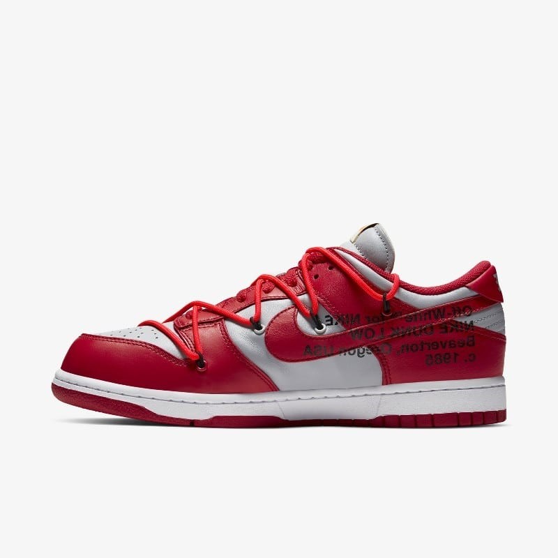 Off-White x Nike Dunk Low University Red | CT0856-600