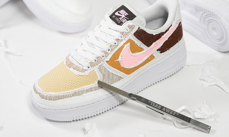 Nike Air Force 1 Low Tear-Away Fauna Brown Arctic Punch (W)