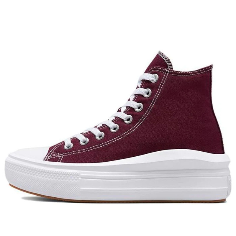 converse men Womens WMNS Chuck Taylor All Star Move Dark Red Canvas | A02430C