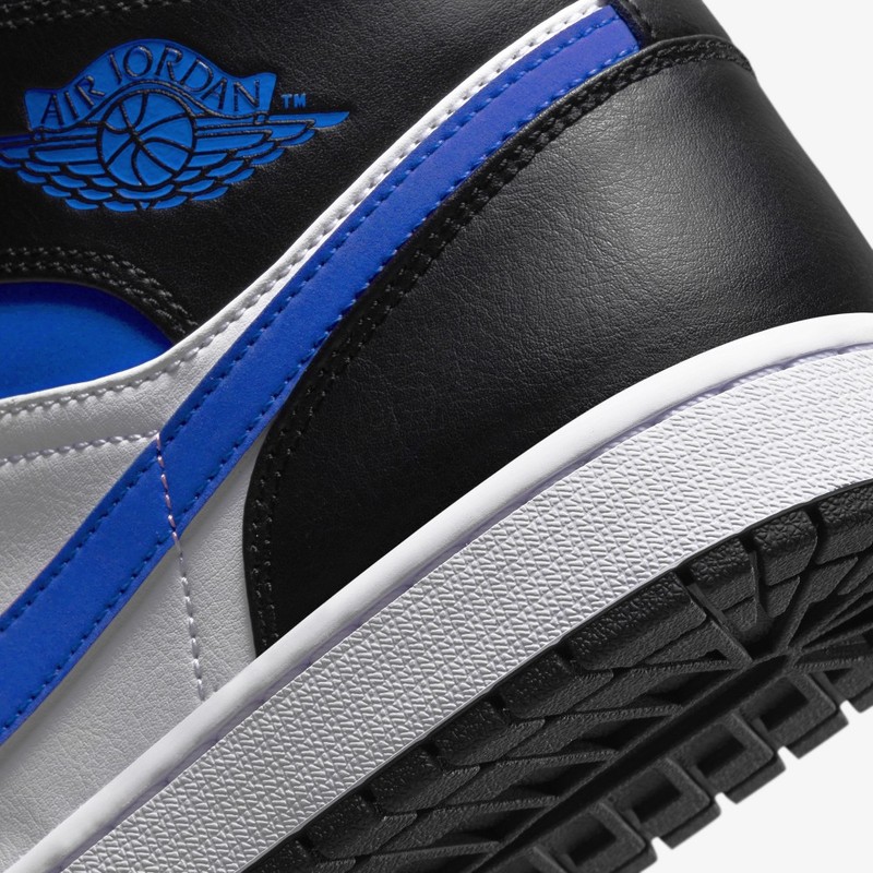 Air Jordan 1 Mid Black/Game Royal | 554724-140