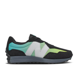 New Balance 327 Big Kid Wide 'Black Summer Jade' | GS327SA-W