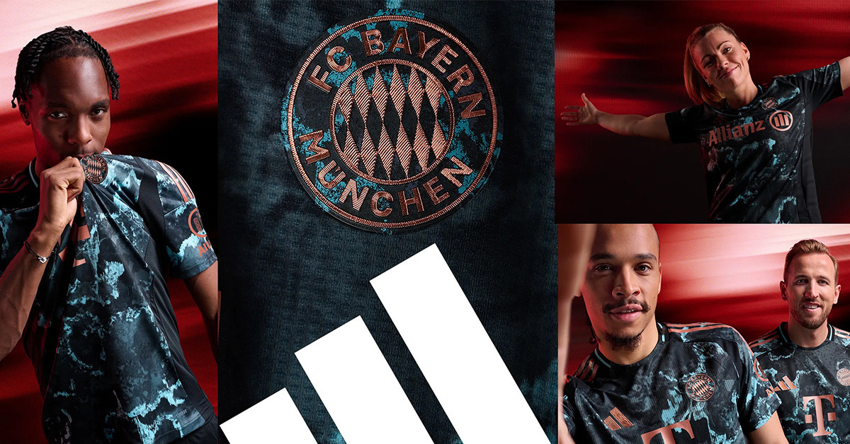 adidas FC Bayern Munich 2024-25 away jersey celebrates Bayern's heritage