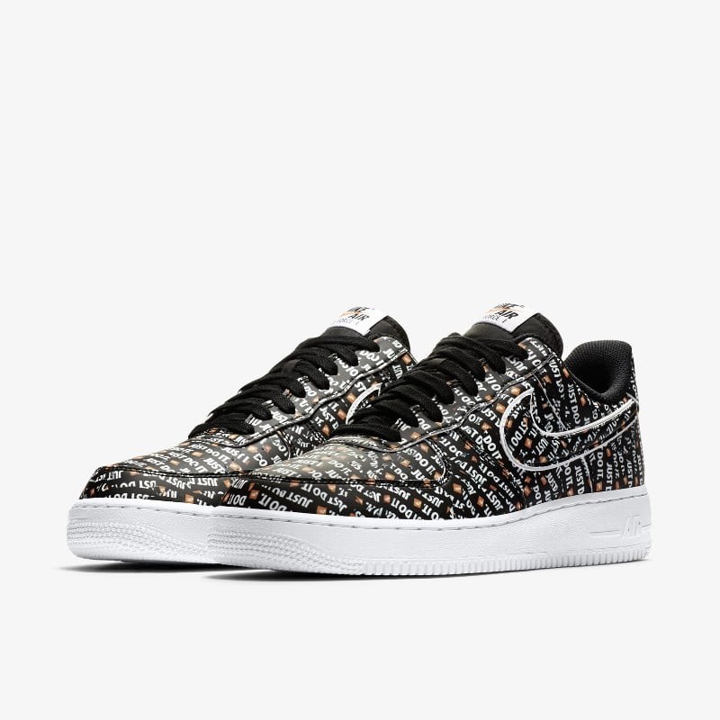 Nike Air Force 1 Low Just Do It AOP Black | AO6296-001