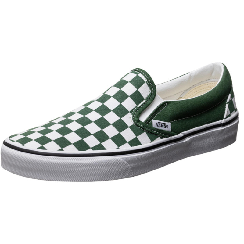 Green on sale vans checkerboard