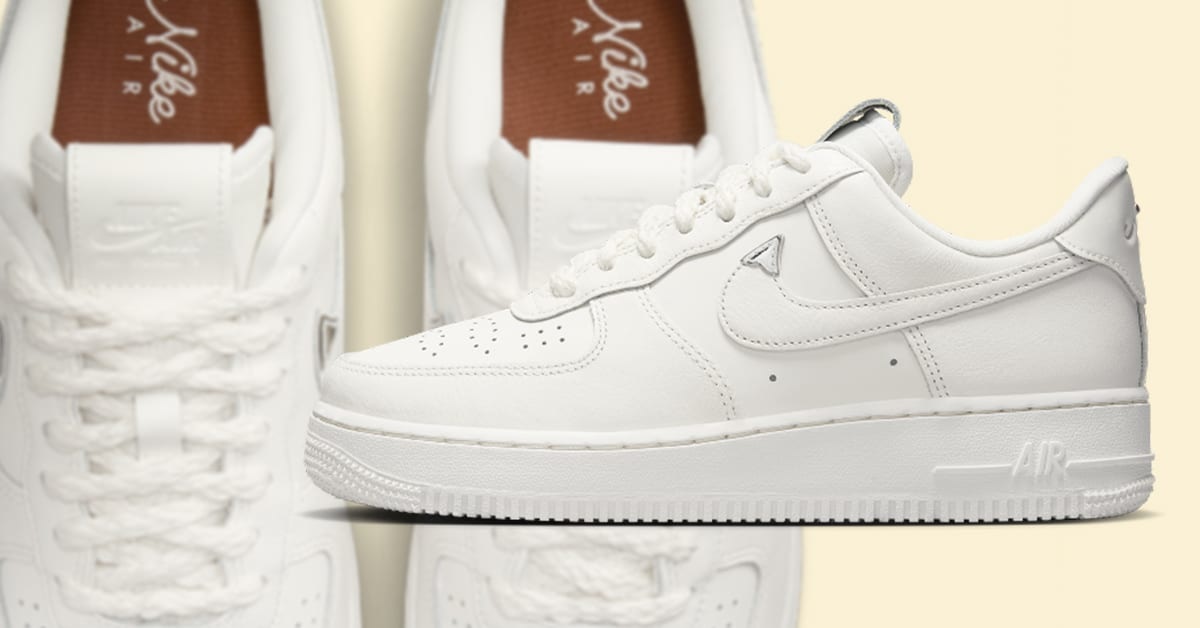 Chrome Swooshes on the Nike Air Force 1