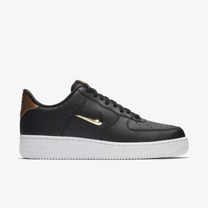 Nike Air Force 1 Low Leather Metallic Gold Swoosh | AJ9507-003