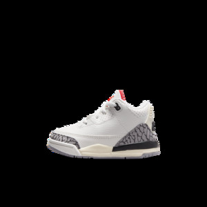 Air Jordan white 3 Retro TD 'White Cement Reimagined' | DM0968-100