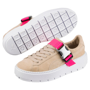 Platform trace discount buckle women's sneakers