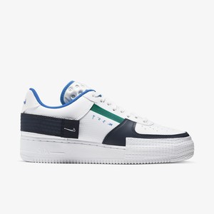 Nike Air Force 1 Type White/Blue/Green | CQ2344-100